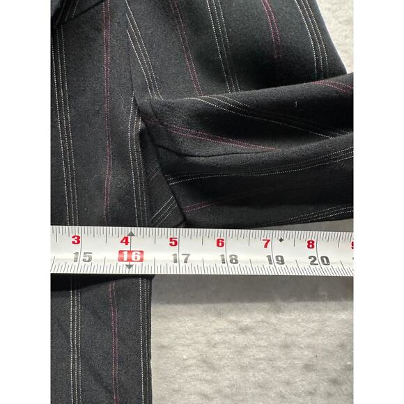 Y2K Candie’s Black Pinstripe Cropped Blazer Women’s L - Picture 6 of 8